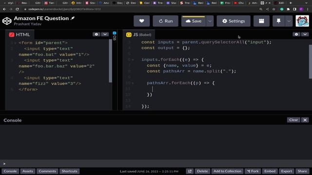 Aggregate the Input values | Amazon frontend interview question | 37 смотреть онлайн