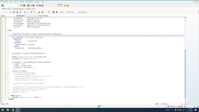 SAP ABAP - Email an ALV Report смотреть онлайн