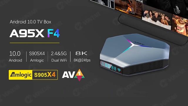 A95X F4 Amlogic S905X4 Smart TV Top Box A95X F4 Amlogic S905X4 Android смотреть онлайн