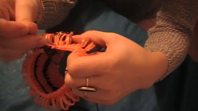 Делаем сами. Мочалка тигр своими руками. Детская мочалка ))) смотреть онлайн