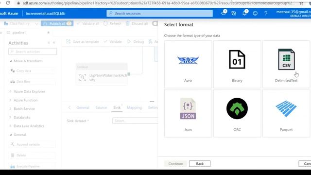 Azure data factory || Incremental Load or Delta load from SQL to File Storage смотреть онлайн