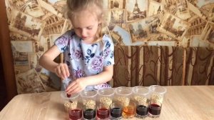 Как окрасить крупы и макаронные изделия пищевым красителем.