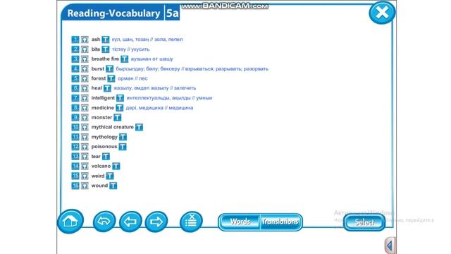Excel 5 Module 5 P58 Vocabulary
