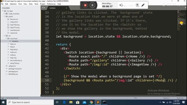 How To Make Modal Gallery in React JS Using Router | MIz Developers смотреть онлайн
