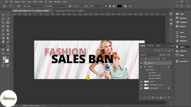 How to make a professional offer banner | Adobe Photoshop Cc смотреть онлайн