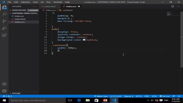 centering elements using flexbox| CSS & HTML| SCSS смотреть онлайн