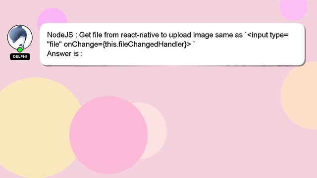 NodeJS : Get file from react-native to upload image same as ` input type="file" onChange={this.file смотреть онлайн