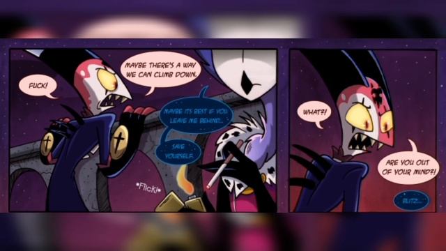 BlitZ i am not leaving _helluva boss comics смотреть онлайн