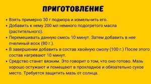 Мазь на пчелином подморе для суставов