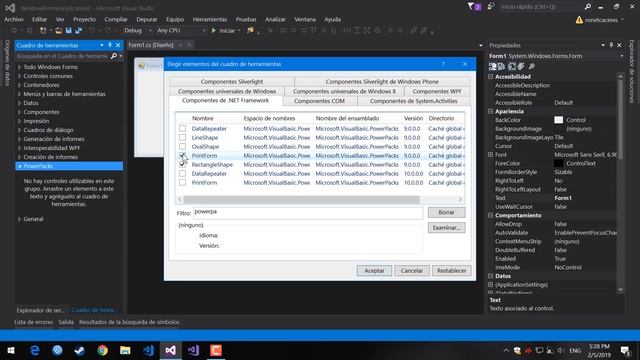 Instalar/Agregar Visual Basic Power Packs (LineShape-OvalShape-RectangleShape) Visual Studio смотреть онлайн