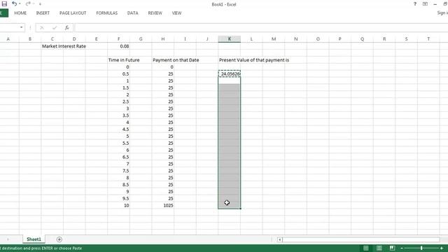 Financial System, Saving and Investment Part 6 Excel Example of Bond Valuation with Coupons смотреть онлайн