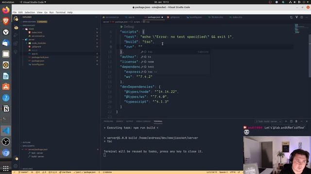 Weekend Coffee Webdev Stream | Websockets project kick off | !typescript смотреть онлайн