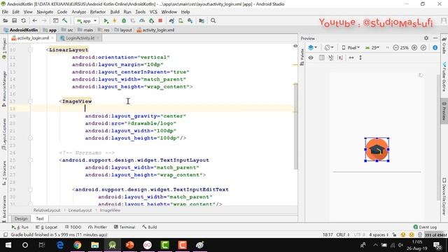 Kursus Online Kotlin #09 - Membuat Layout Login смотреть онлайн