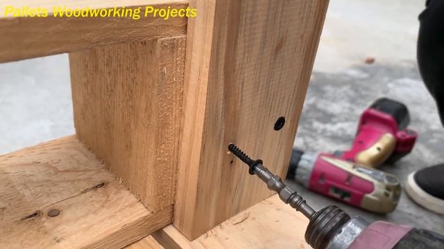 Most Awesome Pallets Woodworking Projects Design Ideas // Build Outdoor Chair - Garden Double Seats смотреть онлайн