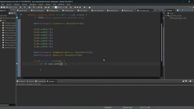 How to return the common values present at Arraylist in java ||Java System смотреть онлайн