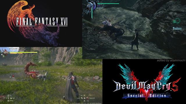 Final Fantasy 16 Clive & Torgal vs. Devil May Cry V & Shadow смотреть онлайн