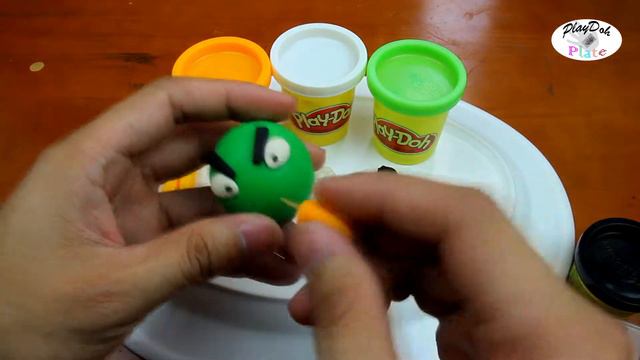 Play Doh Angry Birds - How to Make Angry Bird Hal (Green Bird) With Play Doh Episode 7 смотреть онлайн