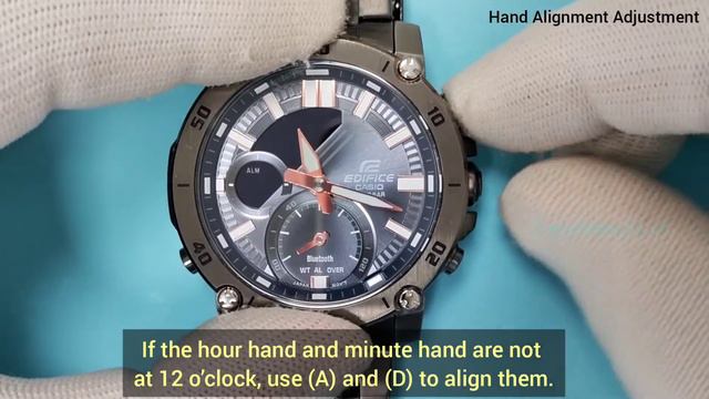 Casio Edifice ECB-20 Bluetooth Watch Manually Setting Instruction.Module No 5638.TrendWatchLab