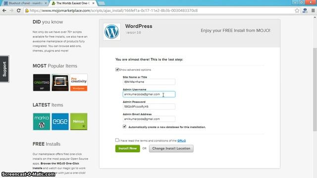 WordPress Tutorial - How to Install WordPress on Bluehost смотреть онлайн