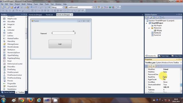 Visual Basic .NET Tutorial 12 - How to create Password Protection using Textbox in VB.Net смотреть онлайн