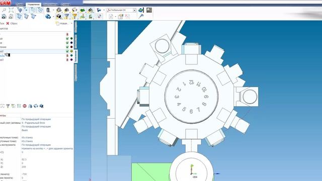 Токарный урок: штуцер в SprutCAM по чертежу. смотреть онлайн