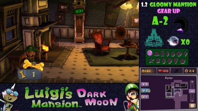 Luigi's Mansion: Dark Moon Walkthrough - 1.2 - Gear Up! [A-2] смотреть онлайн
