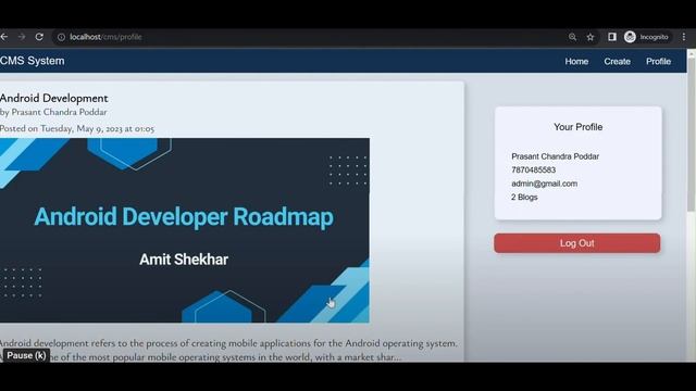 Content Management System Project in PHP | Bharat Intern смотреть онлайн