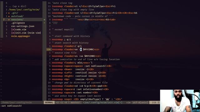 My Vimrc - Line by Line - Mappings | Settings | Auto Folding | Transparent BG - Part 1 смотреть онлайн