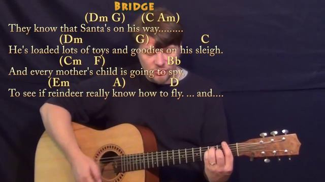 Chestnuts Roasting on an Open Fire - Guitar Cover Lesson in G with Chords/Lyrics смотреть онлайн