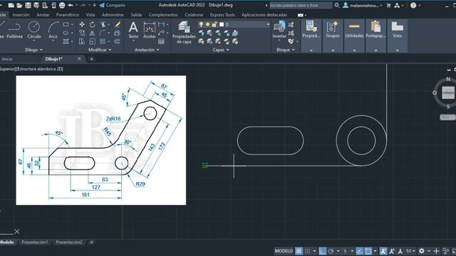 Autodesk AutoCAD 2022 Dibujo1 dwg 2021 09 25 19 43 32 смотреть онлайн