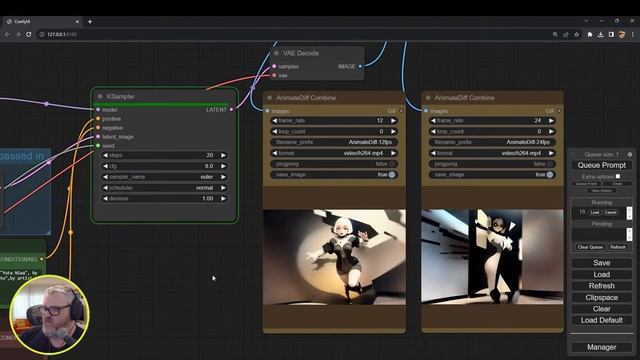 ComfyUI Setup & AnimateDiff-Evolved Workflow + ControlNet OpenPose And QRcode Monster