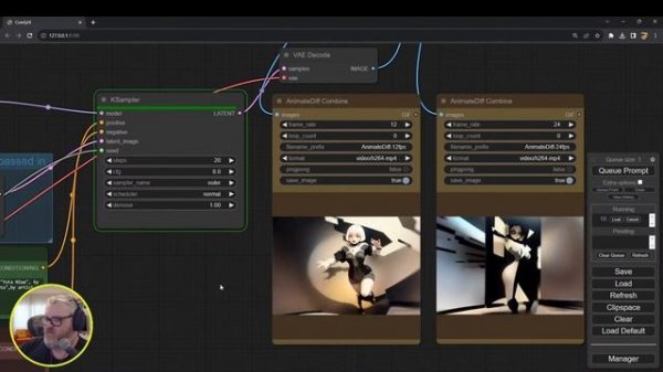 ComfyUI Setup & AnimateDiff-Evolved Workflow + ControlNet OpenPose and QRcode Monster