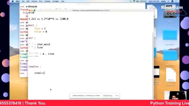 Python Live Session Day- 2 | Python Online Training | Complete Python For Beginners смотреть онлайн