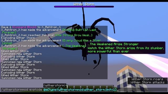 Exploding The Wither Storm In All Phases - Minecraft - Cracker's Wither Storm Mod смотреть онлайн