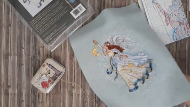 Вышивка крестом [готовая работа] Dimensions Twilight Angel Сумеречный ангел смотреть онлайн