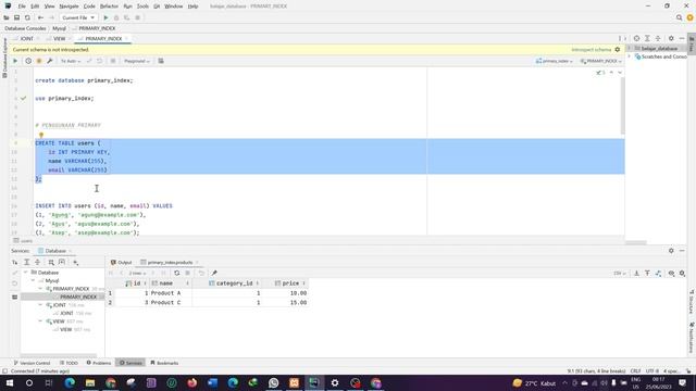 PRIMARY & INDEX - MYSQL смотреть онлайн