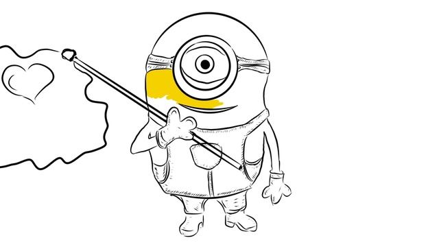 kids art fun draw minions рисуем миньена смотреть онлайн