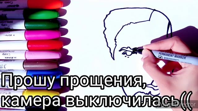 Как нарисовать Железного человека черным маркером! смотреть онлайн