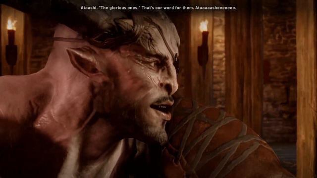 Dragon Age Inquisition - Iron Bull Tavern Drinking Scene смотреть онлайн