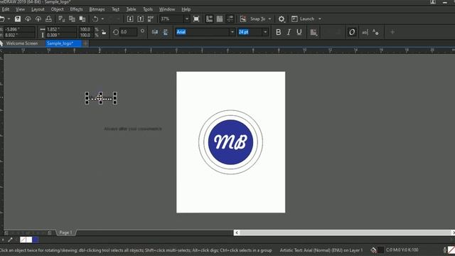 How to create a circular logo on Coreldraw [includes subs] смотреть онлайн