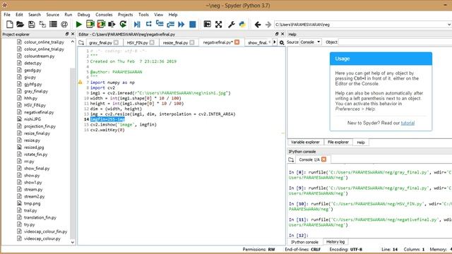 Negative of an image using python(spyder)- Basics of image processing смотреть онлайн