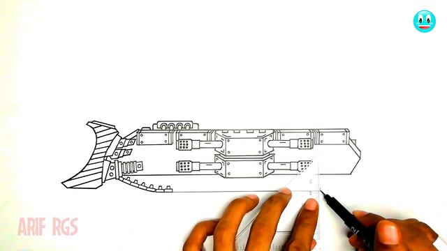 How To Draw Cartoon Tank Royal Maus | HomeAnimations - Cartoons About Tanks