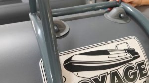 Лестница трап для лодки ПВХ складная алюминиевая вес 3 кг.