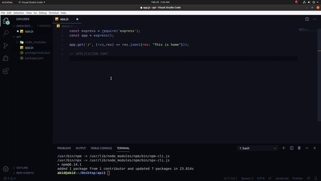 Node Express RESTful API Server setup (Part-1) смотреть онлайн