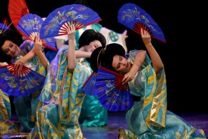 Японский танец,  ансамбль "Ритмы детства". Japanese dance, ensemble "Rhythms of Childhood".