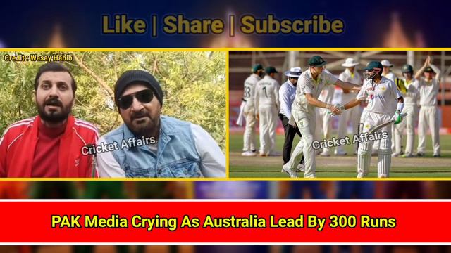 Ramez Raja Crying As Australia Lead By 300 Runs | Pak vs Aus 1st Test Highlights | Pak Media Reacts смотреть онлайн