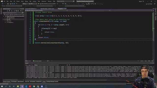 Linear Search Array C# 2022 (Step-By-Step Breakdown) смотреть онлайн