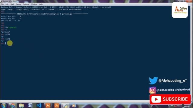 Episode 7 | Index value | List | Python tutorial for Beginners | in hindi | by Alpha coding | смотреть онлайн