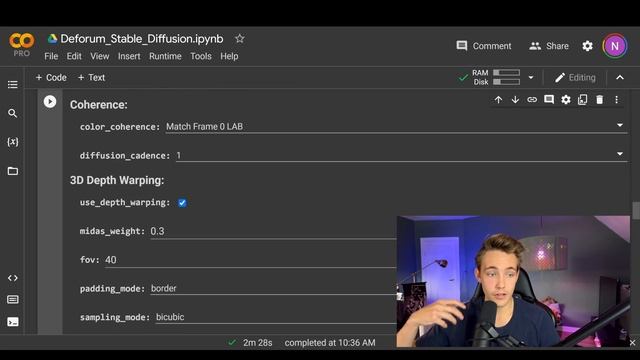 Make Stunning AI Animations with Stable Diffusion Deforum Notebook in Google Colab смотреть онлайн