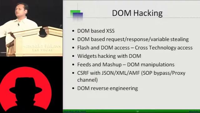 Black Hat USA 2010: Hacking Browser's DOM: Exploiting Ajax and RIA 2/6 смотреть онлайн
